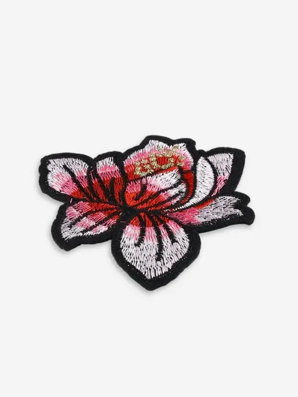 Термоаппликация «Лотос», 8.5×8 см, розовая Термоаппликация «Лотос», 8.5×8 см, розовая