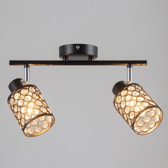 Люстра Люстра "Моки" 2хЕ14 40Вт черный 40х19 см