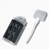 Флакон с помпой Love what you do, 200 мл, чёрный, белый