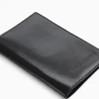 Обложка для автодокументов, натуральная кожа, гладкая, 10&times;1&times;13 см, чёрная