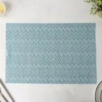 Салфетки сервировочные на стол Доляна, 4 шт., 45&times;30 см, голубые