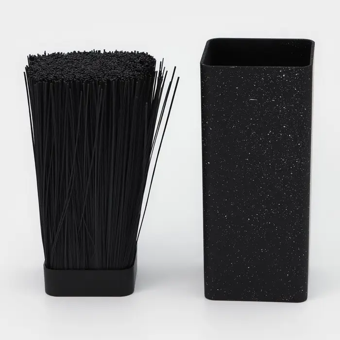 Подставка для ножей с наполнителем Доляна «Зефир», 22×10 см, цвет чёрный