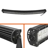 Фара (балка) светодиодная двухрядная изогн., 60LED, комбин. свет, 180Вт, 820х78х60мм, 12/24В, PRO