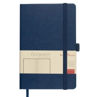 Блокнот А5 80л Bruno Visconti CITY на резинке темно-синий 3-698/01