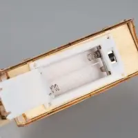 Светодиодная фигура &laquo;Дом с оленем&raquo; 12&times;17&times;4 см, дерево, от батареек АААх2, свечение тёплое белое