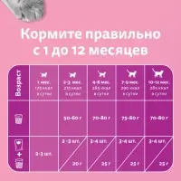 Сухой корм Whiskas для котят, индейка/морковь/молоко, подушечки, 350 г