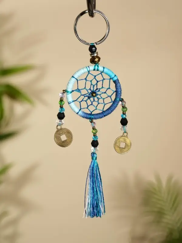 Брелок &laquo;Ловец снов&raquo;, 4&times;15 см, сине-голубой