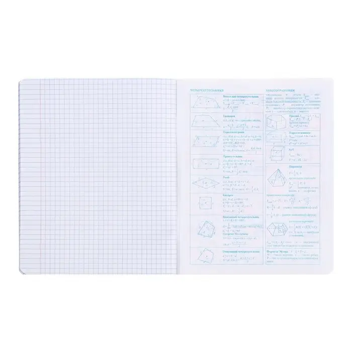 Тетрадь предметная 48 листов в клетку &laquo;Аниме. Геометрия&raquo;, обложка мелованный картон, УФ-лак, блок офсет