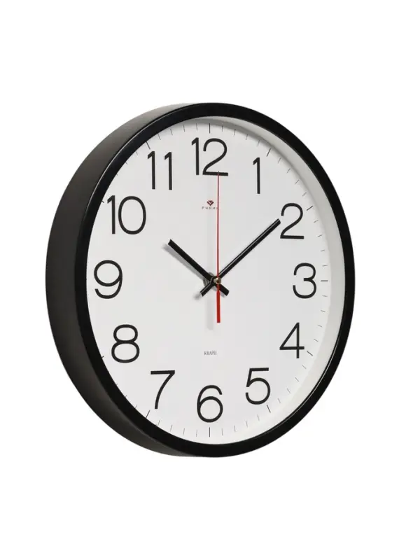 Часы настенные, интерьерные &laquo;Рубин&raquo;, 30 см, черные