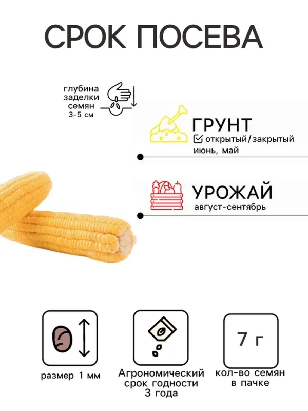 Семена Кукуруза сахарная &laquo;Детское лакомство&raquo;, 7 г, &laquo;Аэлита&raquo;