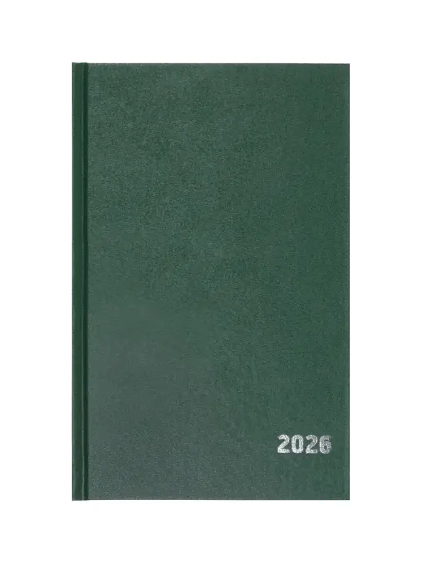 Ежедневник датир 2026г А5 168л б/вин, Зеленый ТЕМНЫЙ Ежедневник датир 2026г А5 168л б/вин, Зеленый ТЕМНЫЙ