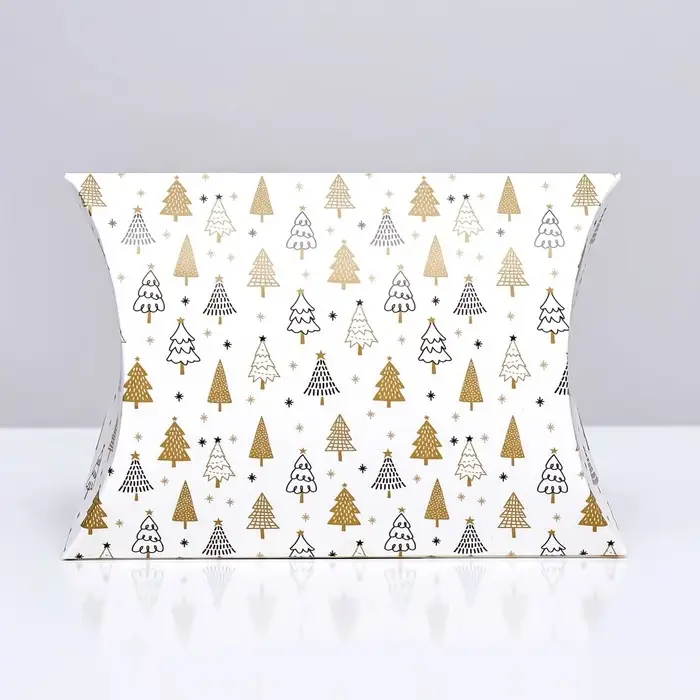 Коробка складная, подарочная новогодняя «Зимний лес» 15×11×3 см