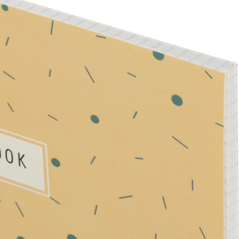 Бизнес-тетрадь Flakes yellow обложка УФ лак, спираль, А4, 48л, клетка