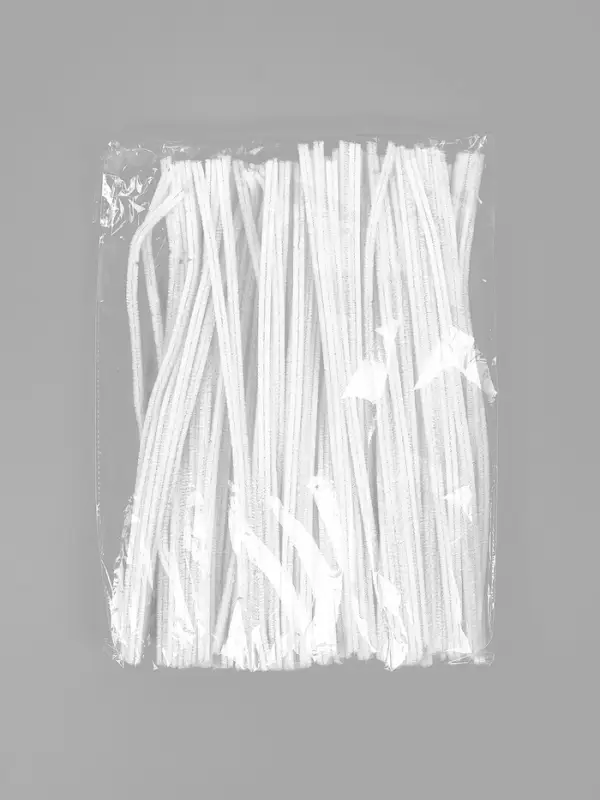 Синельная проволока, набор 90 шт., белая, 30 см