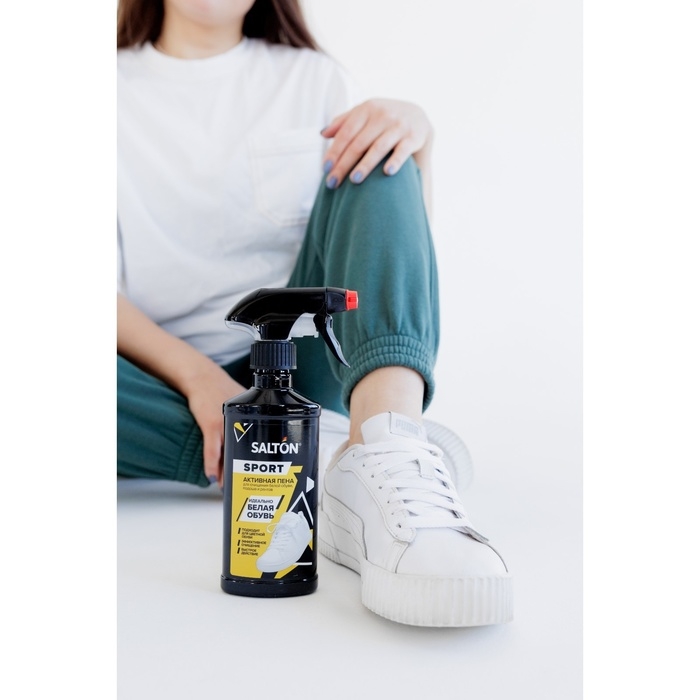 Пена для обуви, Salton Expert White Express, чистящее средство для кроссовок, обуви, подошв и рантов, пена, 200 мл Пена для обуви, Salton Expert White Express, чистящее средство для кроссовок, обуви, подошв и рантов, пена, 200 мл