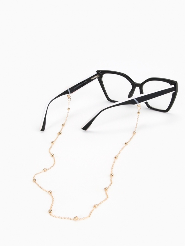 Цепочка для очков, шнурок на шею 65 см, золото Цепочка для очков, шнурок на шею 65 см, золото