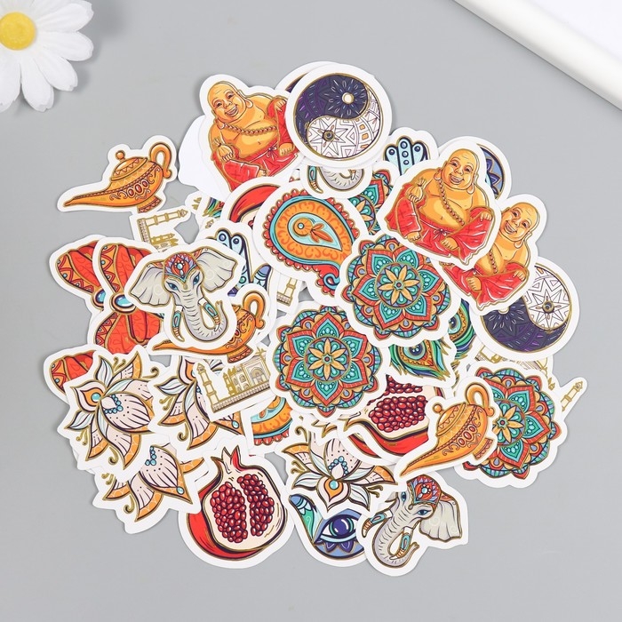 Наклейки для творчества Наклейки для творчества "Восток" тиснение золото набор 48 шт 9х7х0,8 см