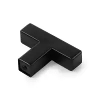 Ручка-кнопка CAPPIO SQUARE RSC008, нержавеющая сталь, чёрная, 8 шт.