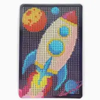 Алмазная мозаика с полным заполнением &laquo;Ракета&raquo;, 10&times;15 см