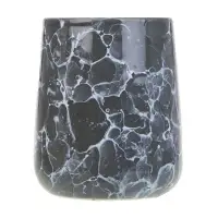 VETTA Стакан для ванной комнаты, 400 мл, 10,5x9x9 см, керамика, "Космос", мрамор серый