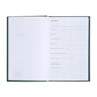 Ежедневник недатир А5 160л бумвинил, зеленый