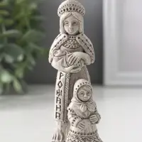 Фигура славянская богиня «Рожана» 11.5×4×4 см, серая