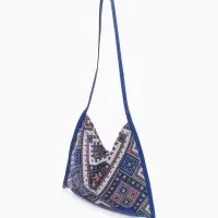 Сумка - шоппер женская на магните, 35&times;6&times;29 см, синяя