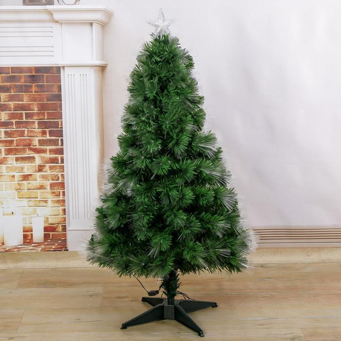 Ёлка фиброоптическая пучок 120 см, d нижнего яруса 65 см, 125 веток Ёлка фиброоптическая пучок 120 см, d нижнего яруса 65 см, 125 веток