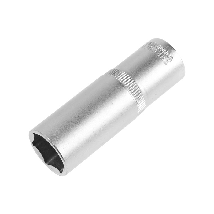 Головка торцевая шестигранная удлиненная ТУНДРА, под квадрат 1/2 Головка торцевая шестигранная удлиненная ТУНДРА, под квадрат 1/2", 19 мм, CrV