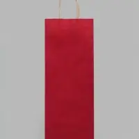 Пакет под бутылку бумажный &laquo;Фуксия&raquo;, 15&times;39&times;8 см, 80 г/м&sup2;