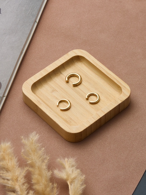 Серьги каффы «Трио», набор 3 шт. цвет золото