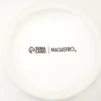 Сахарница Magistro &laquo;Бланш&raquo;, 540 мл, фарфор, белая