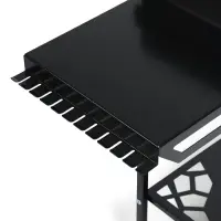 Мангал GrilMe MAX, 115&times;35&times;83 см, сталь 2 мм, термометр, 2 полки, колёса