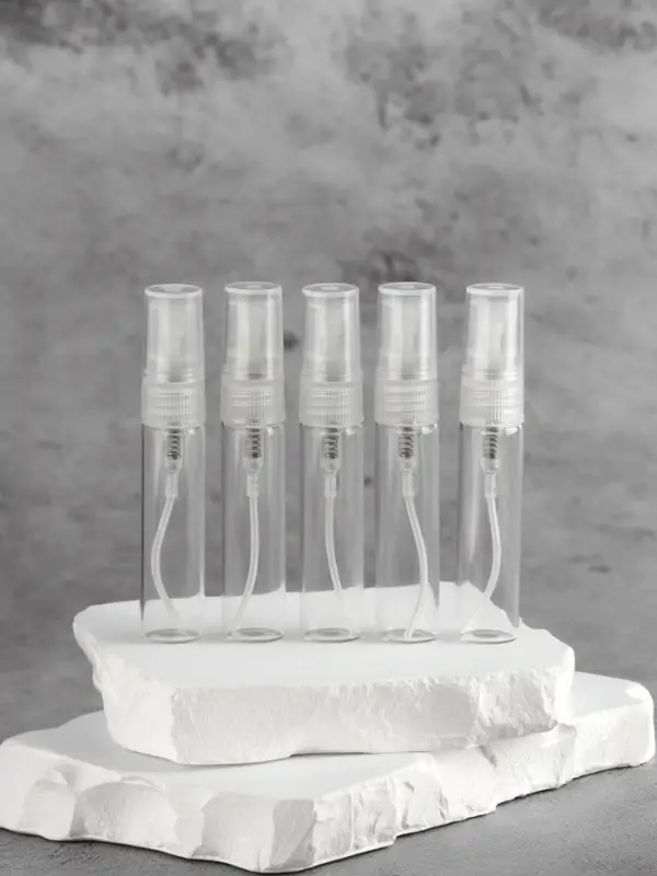 Флакон стеклянный для парфюма, с распылителем, 5 мл, прозрачный Флакон стеклянный для парфюма, с распылителем, 5 мл, прозрачный