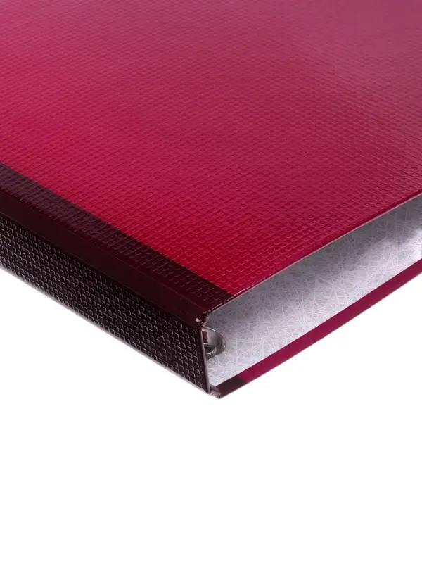 Папка на 4 кольцах А4, ErichKrause Work inside, 35 мм, 1750 мкм, ламинированная, твердая обложка, бордовая