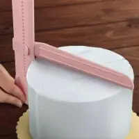 Шпатель кондитерский угловой Доляна, 2 части, 23.5&times;4.7&times;2.6 см, пластик, розовый