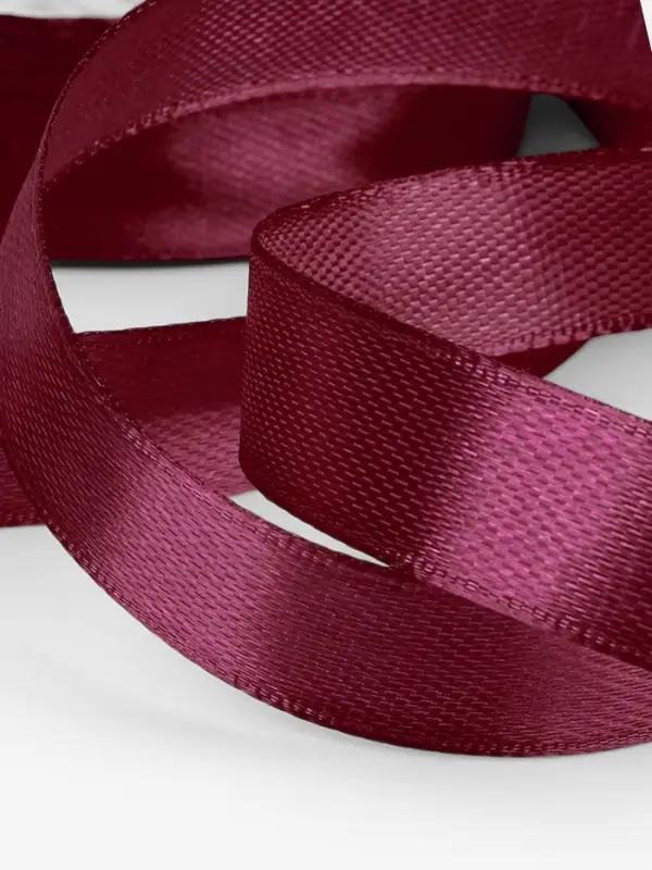 Лента атласная, 12 мм, 23&plusmn;1 м, бордовая №165