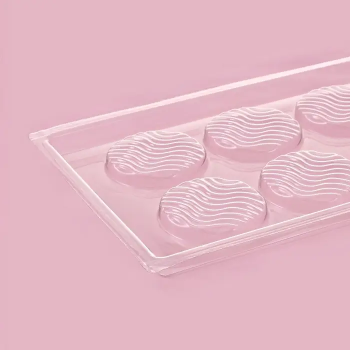 Форма для шоколада и конфет «Волна», 8 ячеек, 22×11 см, прозрачная
