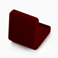 Футляр бархатный под серьги, кулон &laquo;Традиции&raquo;, 4.5&times;5&times;2 см, бордовый
