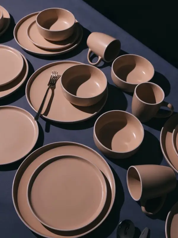 Тарелка Доляна &laquo;Кремовое облако&raquo;, d=27 см, керамика, персиковая