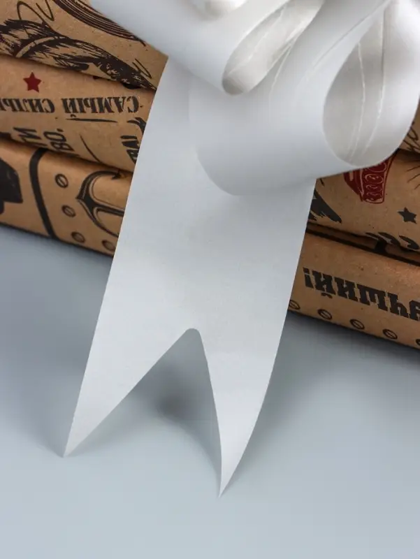 Подарочный бант - шар №4.5, серебро, для упаковки подарков