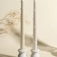 Набор свечей античных, 2,3х25 см, 2 шт "Белый жемчуг" 7,6х28х2,3 см Набор свечей античных, 2,3х25 см, 2 шт "Белый жемчуг" 7,6х28х2,3 см