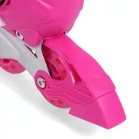 Коньки раздвижные BlackAqua, р. 35-38, для фитнеса, с роликовой платформой, цвет фуксия Коньки раздвижные BlackAqua, р. 35-38, для фитнеса, с роликовой платформой, цвет фуксия