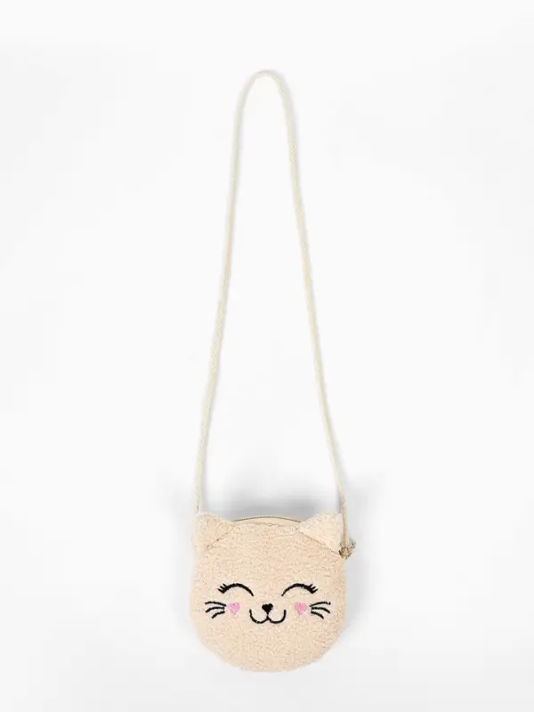 Сумка детская мягкая &laquo;Котёнок&raquo;, 15&times;13 см, бежевый цвет