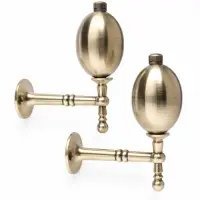 Крючок - держатель для штор CAPPIO KS050, алюминий, цвет бронза, 2 шт.