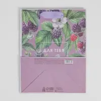 Пакет подарочный крафтовый, упаковка, &laquo;Для тебя&raquo;, MS 18&times;23&times;8 см