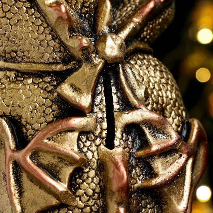 Копилка  Копилка "Змей Горыныч" золото, 19х16см