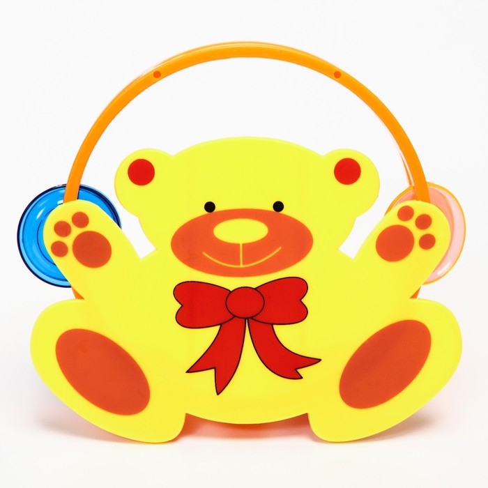 Погремушка - бубен «Зверушки», виды МИКС, Крошка Я Погремушка - бубен «Зверушки», виды МИКС, Крошка Я