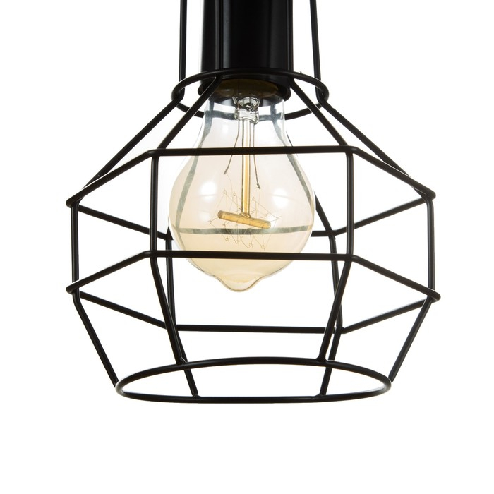 Люстра  Люстра "Ортико" 1х60Вт E27 черный 13х13х23 см BayerLux