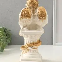 Фигура гипс &laquo;Ангел с книгой сидя&raquo;, перламутр, 34&times;18&times;17 см